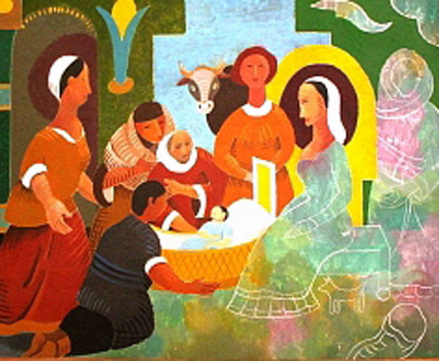 The Nativity, Frank Humphrey Allen Sacred Art Pilgrim