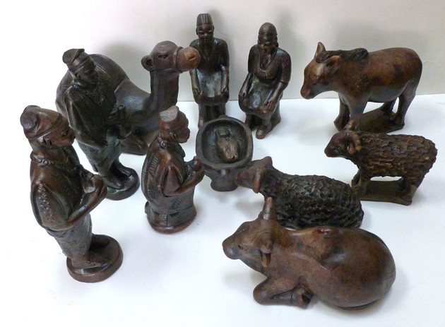 West African Nativity, Unknown Cameroonian Artist Sacred Art Pilgrim