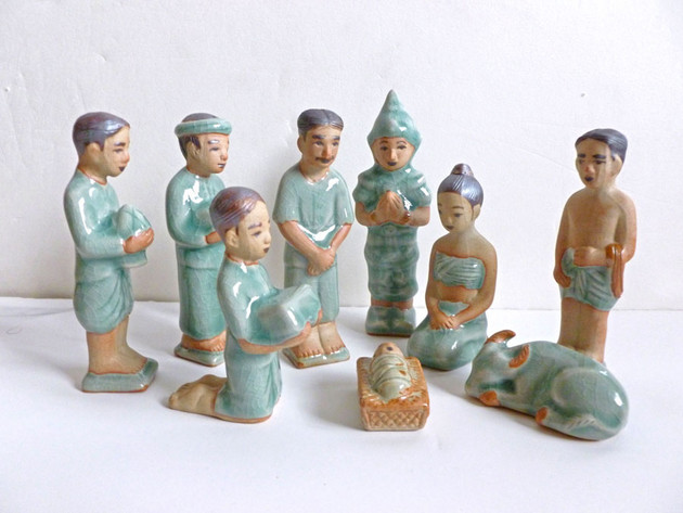 Thai Nativity Set, Duangkamol Srisukri Sacred Art Pilgrim