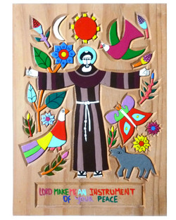 Picture in Focus: St. Francis Prayer Plaque by La Semilla de Dios Workshop