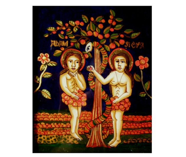 Adam and Eve, Elena Beniceru Sacred Art Pilgrim