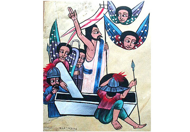 The Resurrection II, Unknown Ethiopian Artist Sacred Art Pilgrim