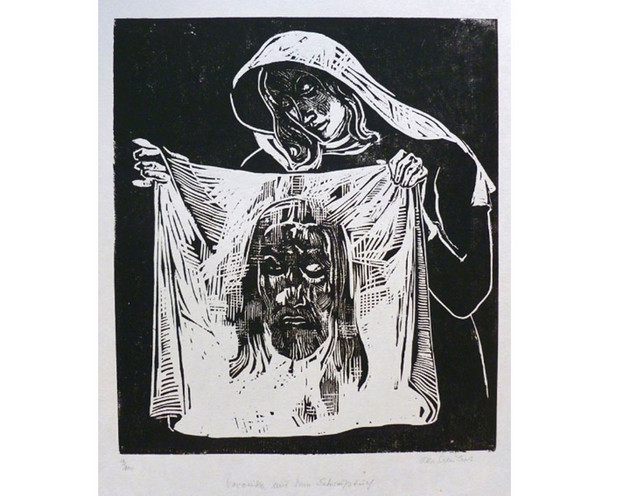 Veronica and the Sudarium, Otto Schubert Sacred Art Pilgrim
