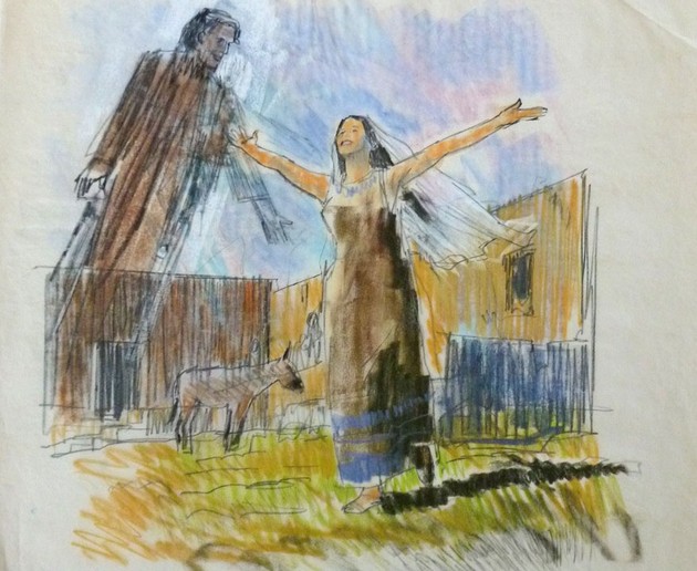 The Annunciation, Richard and Frances Hook Sacred Art Pilgrim