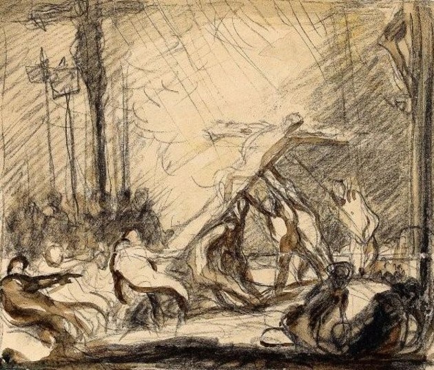 The Crucifixion, Frank Brangwyn Sacred Art Pilgrim