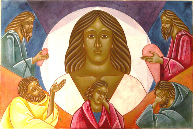 The Transfiguration, Jodi Simmons Sacred Art Pilgrim