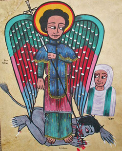 Pictures in Focus: Three iconographic angel images by unknown Ethiopian artists