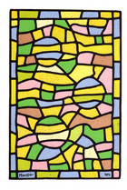 Stained Glass with Three Suns