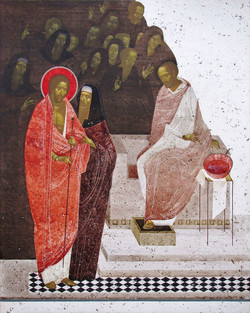 Pray for the Peace of Ukraine (Lent IV): Pilate Condemns Jesus to Death by Ivanka Demchuk