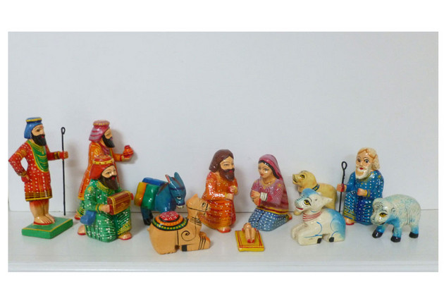 Varanesi Nativity, Unknown Indian Artist Sacred Art Pilgrim