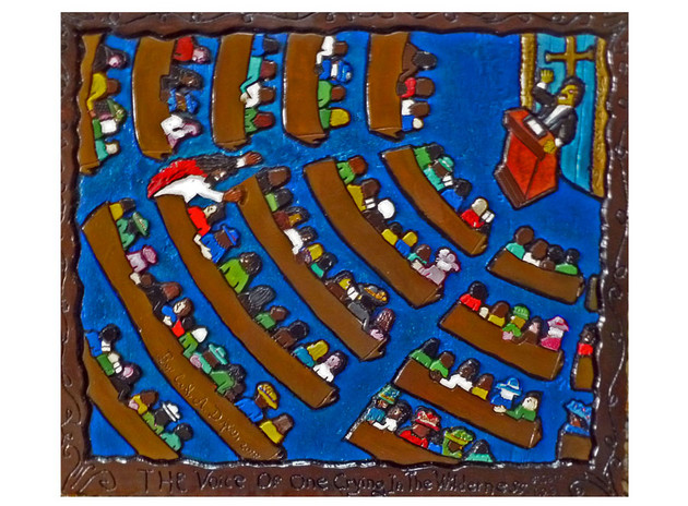 The Voice of One Crying in the Wilderness, Carl Dixon Sacred Art Pilgrim