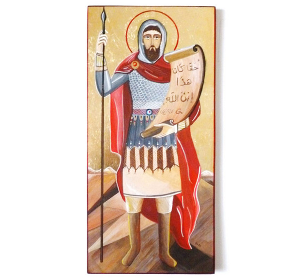St. Longinus, Rania Kuhn Sacred Art Pilgrim