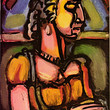 Picture in Focus: Dame a la huppe by Georges Rouault