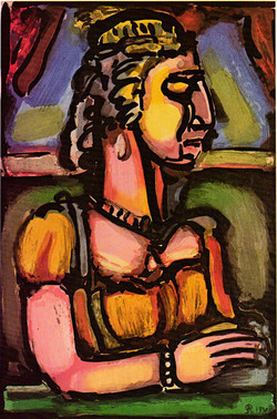 Picture in Focus: Dame a la huppe by Georges Rouault