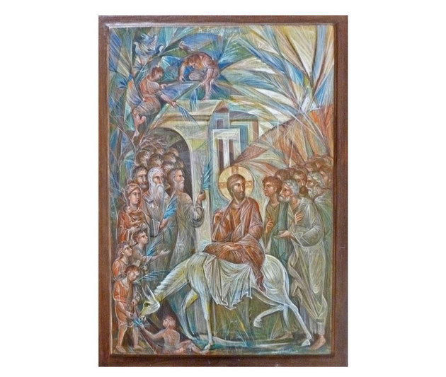 The Triumphal Entry, Charalambos Epaminonda Sacred Art Pilgrim