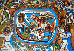 Pictures in Focus: Two Paintings of Angels by Rudolph Valentino Bostic