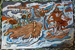 Picture in Focus: Jesus Walks on Water by Rudolph Valentino Bostic