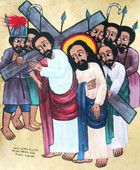 Simon Helps Christ Carry the Cross