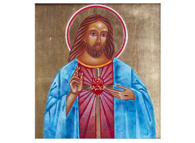 The Sacred Heart of Jesus, Jodi Simmons Sacred Art Pilgrim