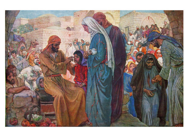 Jesus the Healer, Elsie Anna Wood Sacred Art Pilgrim