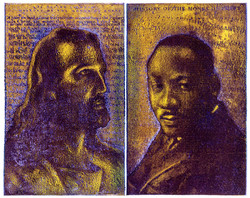Pictures in Focus: Palimpsest Portraits of Jesus and Martin Luther King by Tyrus Clutter