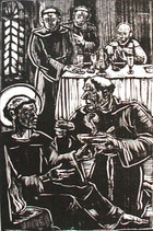 The Ailing St. Francis Receives Food