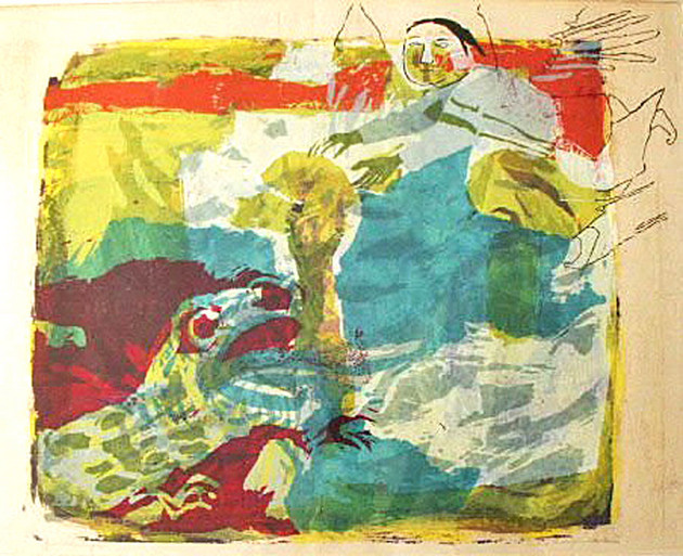 Guardian Angel, Sister Mary Corita Kent Sacred Art Pilgrim
