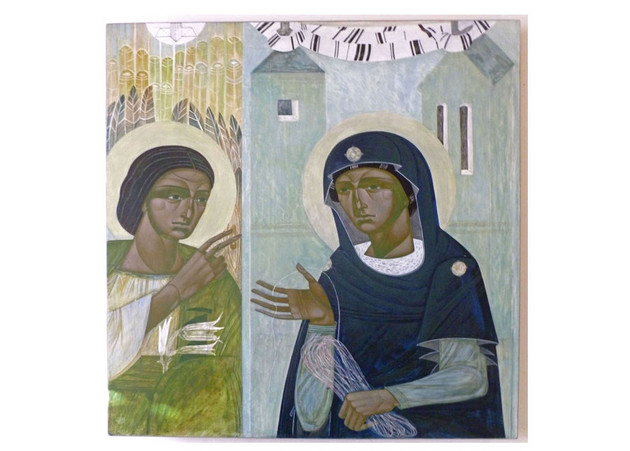 The Annunciation, Ulyana Tomkevych Sacred Art Pilgrim