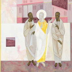Pray for the Peace of Ukraine (After the Resurrection): The Road to Emmaus by Khrystyna Kvyk