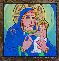 Picture in Focus: Madonna and Child (After Giotto) by Carl Dixon