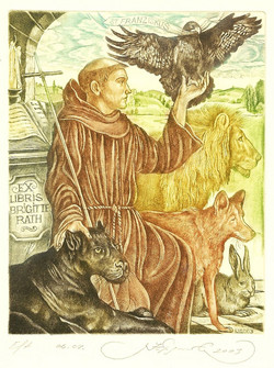 Birds in the Bible: St. Francis and the Eagle by Sergey Kirnitskiy