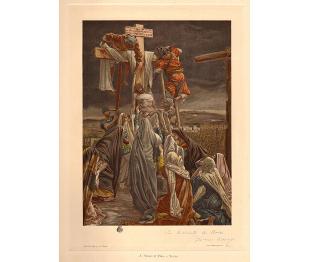 The Descent for the Cross, J. James Tissot Sacred Art Pilgrim