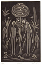 Genesis Plate IV: Temptation of Adam and Eve