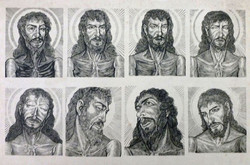 Pictures in Focus: Faces of Jesus Wood Engraving by Louis Jou