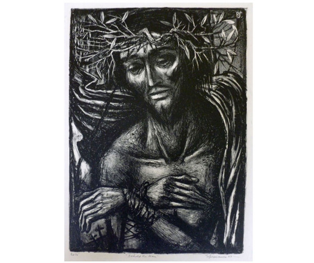 Behold the Man, Benton Spruance Sacred Art Pilgrim
