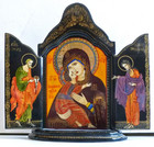 The Vladimir Mother of God Triptych (open)