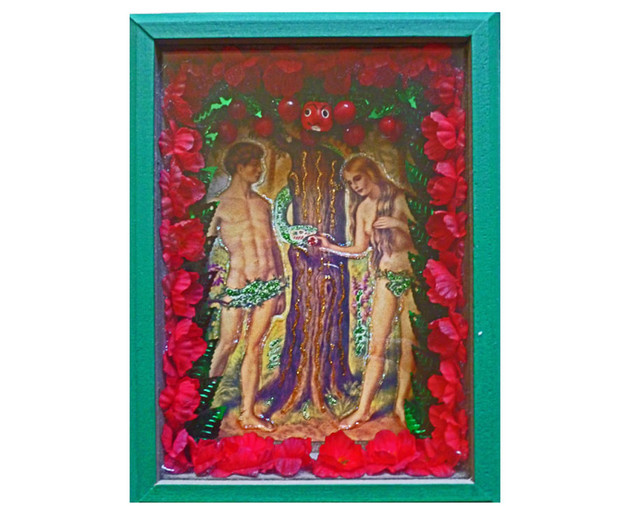 The Temptation of Adam and Eve, Johnny Salas Sacred Art Pilgrim