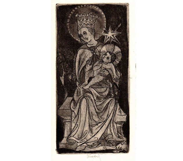 Madonna Enthroned, Bohuslav Knobloch Sacred Art Pilgrim