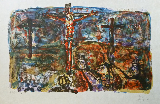 The Crucifixion , Paul Aizpiri Sacred Art Pilgrim