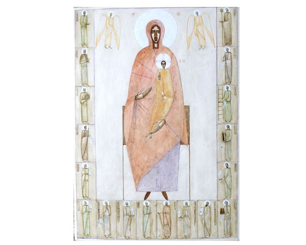 The Virgin Who Shows the Way in Glory, Natalya Rusetska Sacred Art Pilgrim