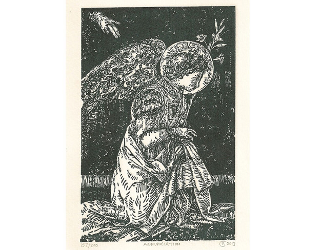 Annunciation, Tyrus Clutter Sacred Art Pilgrim