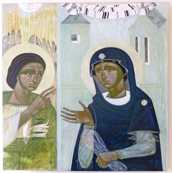 Picture in Focus: Icon of the Annunciation by Ulyana Tomkevych