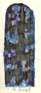 Stained Glass Study (blue, silver)