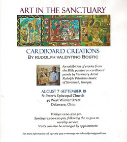 Out & About: Exhibit of Cardboard Creations by Rudolph Valentino Bostic 