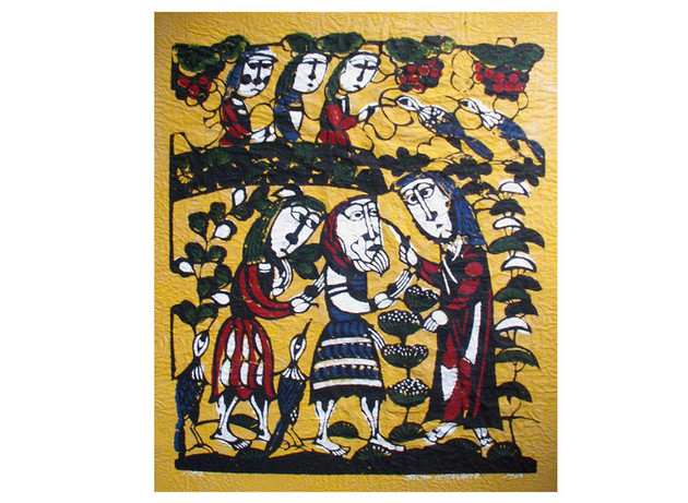 The Parable of the Vineyard Workers, Sadao Watanabe Sacred Art Pilgrim