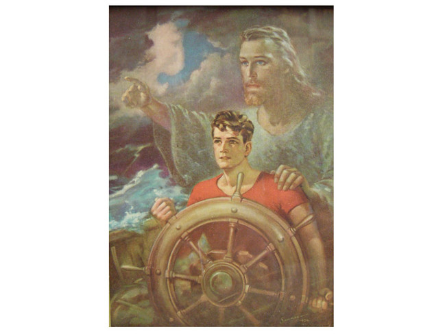 Christ Our Pilot, Warner Sallman Sacred Art Pilgrim
