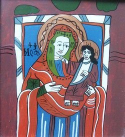 Picture in Focus: Romanian Glass Icon of the Madonna