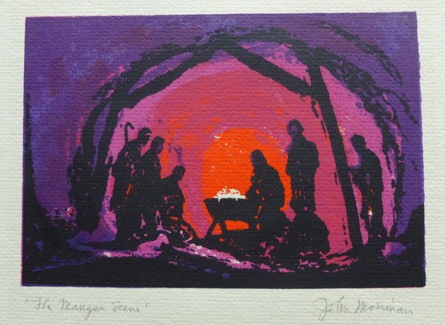 The Manger Scene, John Mosiman Sacred Art Pilgrim