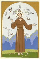 St. Francis (Gilded Frame)