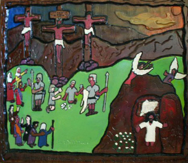 Good Friday & Easter Sunday, Carl Dixon Sacred Art Pilgrim